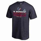 Men's Texans Navy 2018 NFL Playoffs Battle Red T-Shirt,baseball caps,new era cap wholesale,wholesale hats